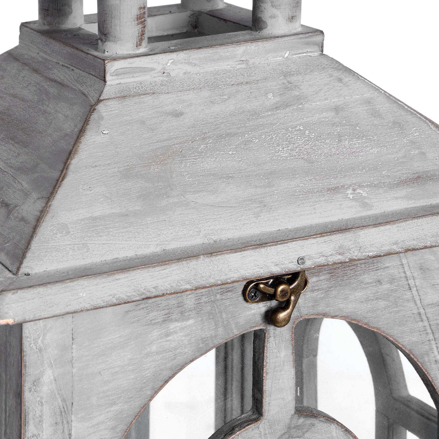 Set Of Three Wooden Lanterns Archway Design-2