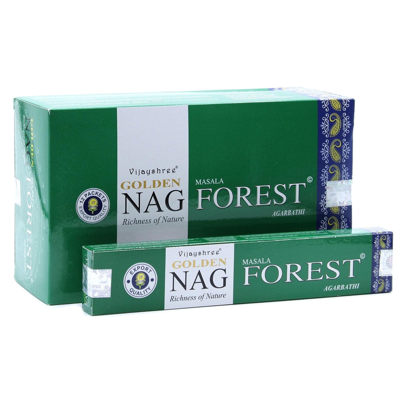 Forest Golden Nag | Incense Sticks Joss 15g | Premium Scents | Fragrance | Hand Rolled | Yoga | Aromatherapy | Meditation-0