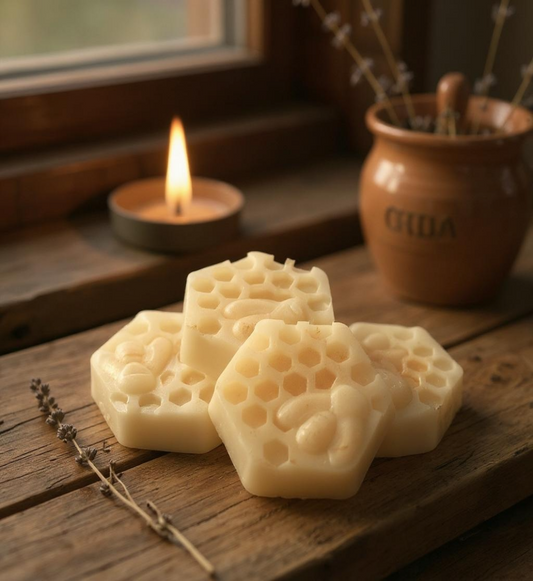 Honey and Shea Butter Soap in Sweet Orange Oil, Made with Honey from our Hives-0